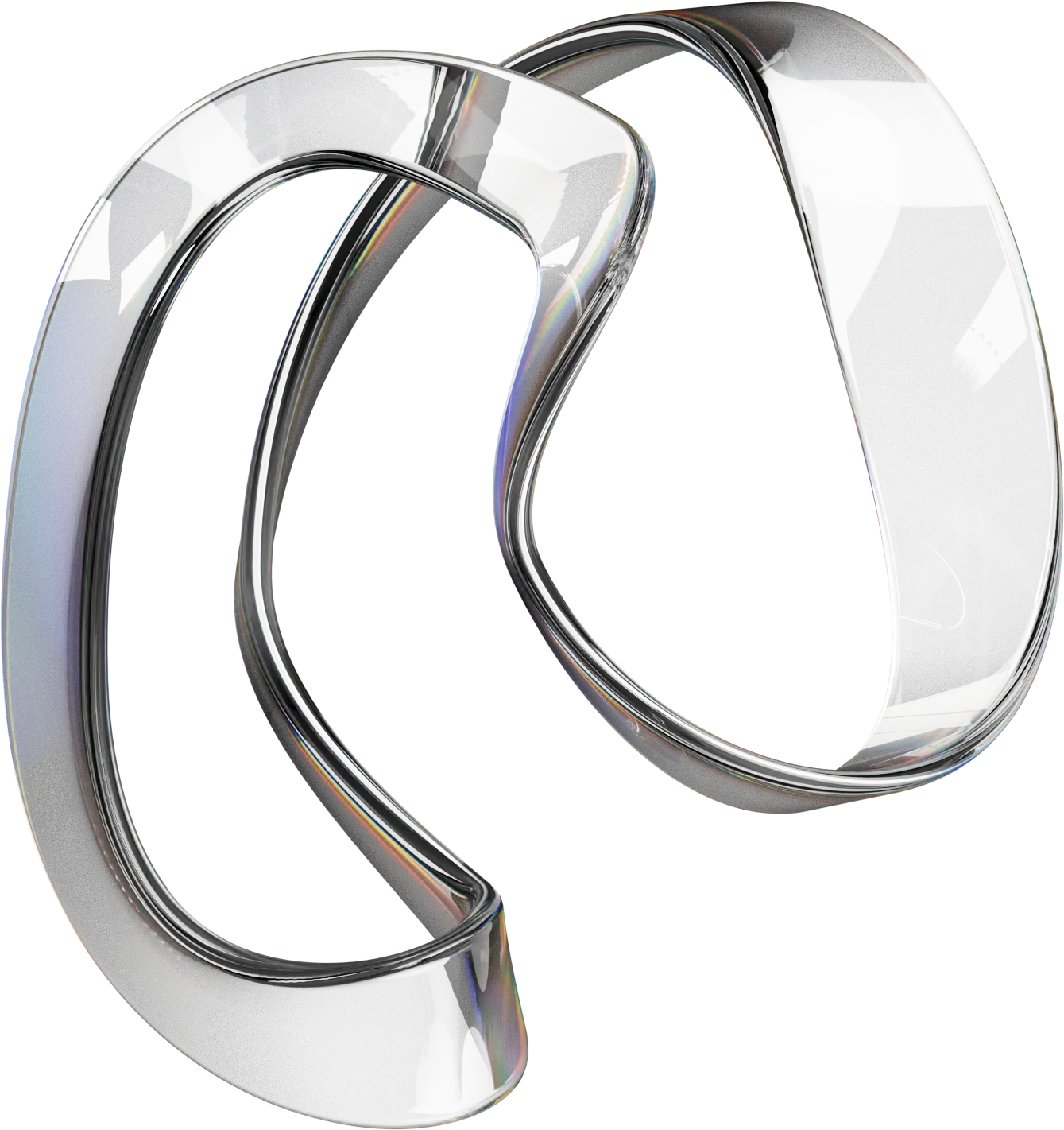 Glass sculpture No. 01 — Slow Knot
