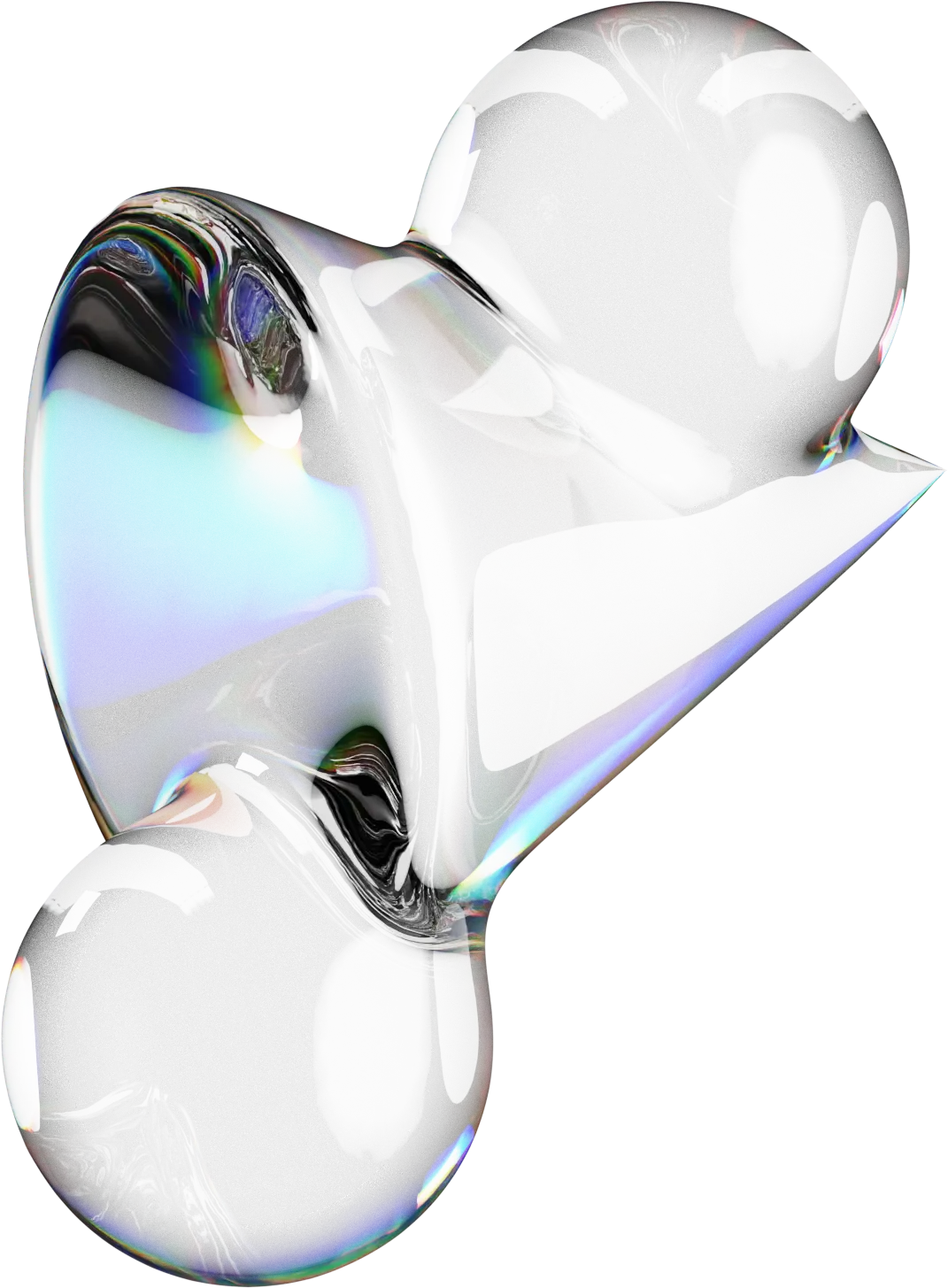 Glass sculpture No. 04 — Veiled Hand
