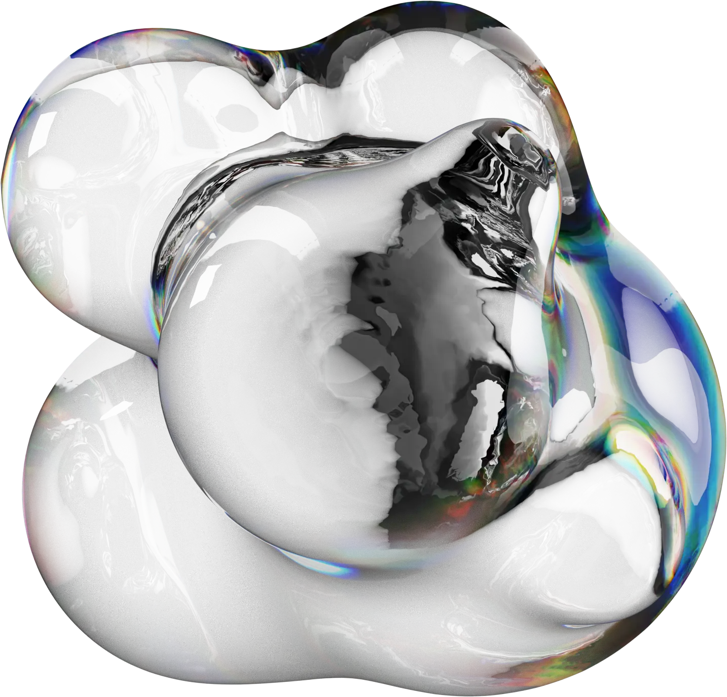 Glass sculpture No. 10 — Open Question